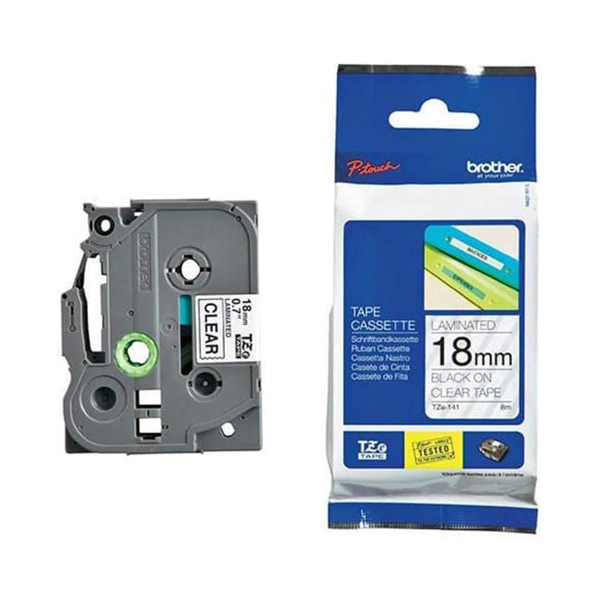 Giấy in nhãn Brother tiêu chuẩn TZe-141 18mm